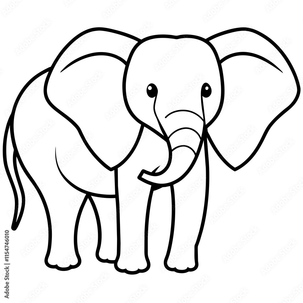elephant cartoon illustration elephant cartoon illustration