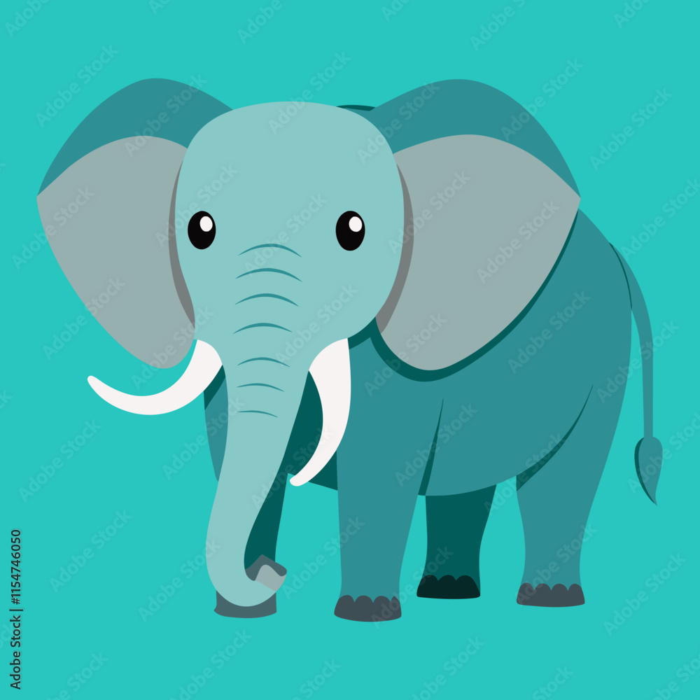 Fototapeta premium elephant cartoon illustration