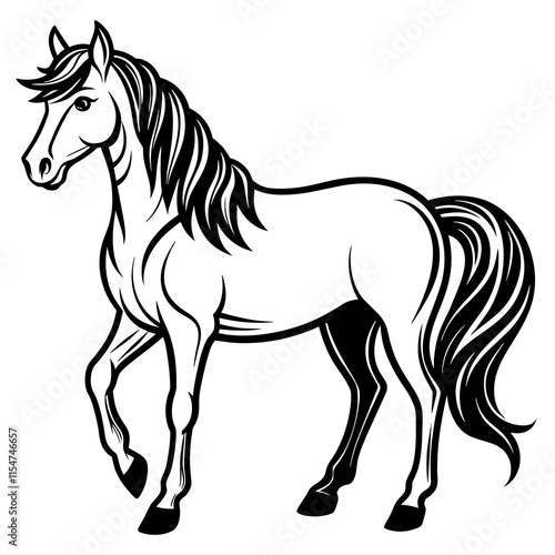 Wallpaper Mural horse vector illustration Torontodigital.ca