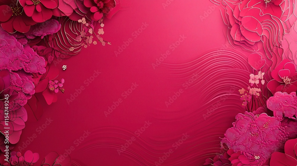 Abstract Magenta Floral Background Design for Creative Projects Abstract Magenta Floral Background Design for Creative Projects