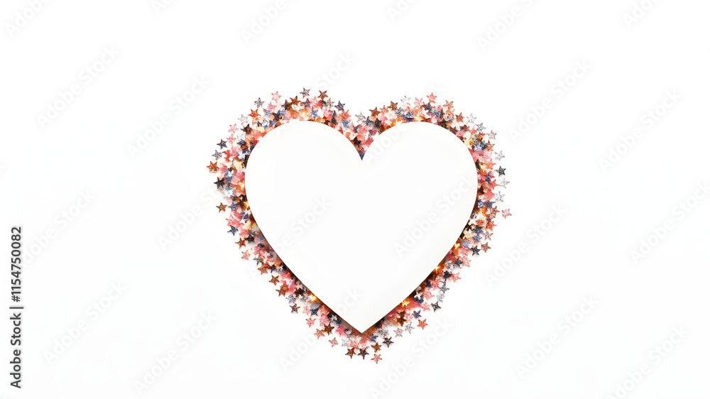 Heart of Confetti: A delicate heart shape formed by a vibrant scattering of confetti, perfect for Valentine's Day, love, romance, celebrations, and more. Heart of Confetti: A delicate heart shape formed by a vibrant scattering of confetti, perfect for Valentine's Day, love, romance, celebrations, and more.
