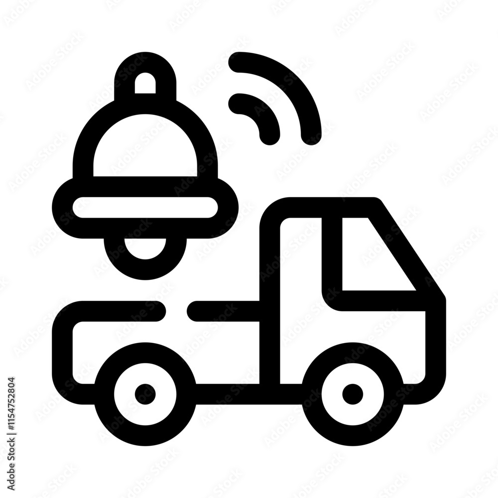 Notification line icon Notification line icon