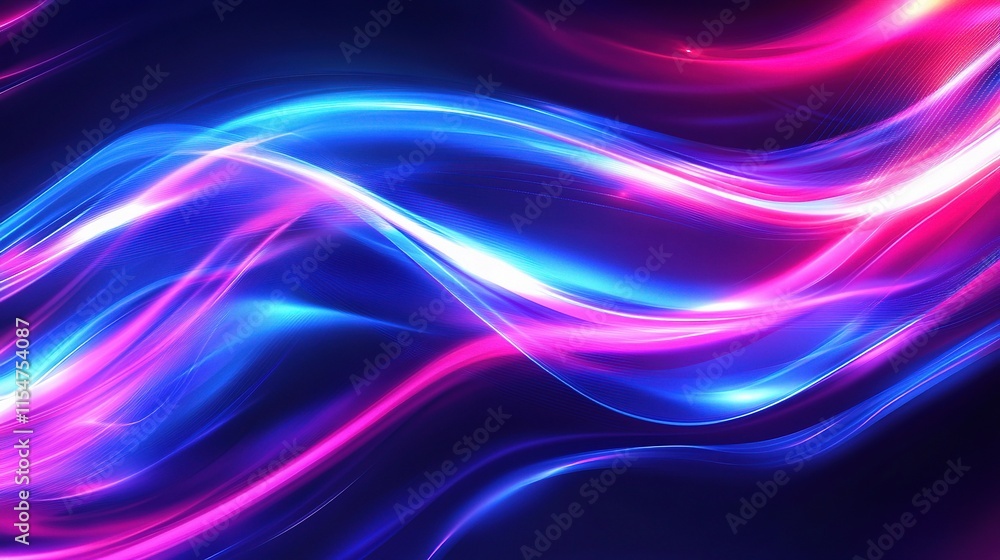 Dynamic Abstract Light Lines Creating Flowing Wave Background Dynamic Abstract Light Lines Creating Flowing Wave Background