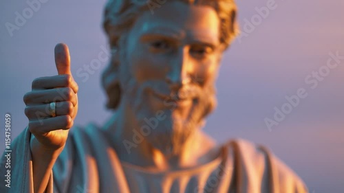 Jesus Giving a Thumbs-Up: A Heartwarming Symbol of Hope and Positivity for All