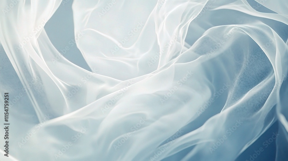 Soft White Abstract Modern Background with Ethereal Looping Elements Soft White Abstract Modern Background with Ethereal Looping Elements