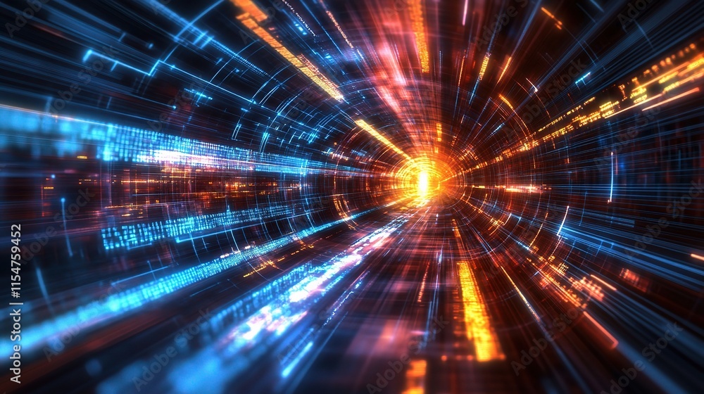 Abstract Technology Background with Connection and Digital Elements Abstract Technology Background with Connection and Digital Elements