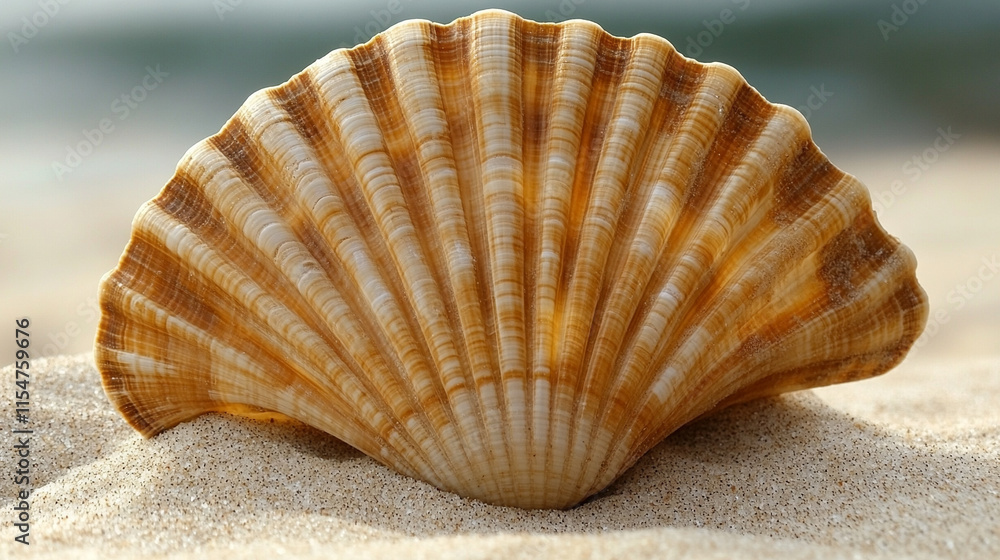 A seashell resting on soft sand with a blurred background, symbolizing calm, nature's beauty, and the fleeting moments of serenity amidst the chaotic environment of the ocean shore
A seashell resting on soft sand with a blurred background, symbolizing calm, nature's beauty, and the fleeting moments of serenity amidst the chaotic environment of the ocean shore