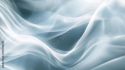 Wallpaper Mural Abstract Soft White Waves with Vertical Stripes on Gray Background Torontodigital.ca
