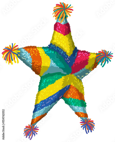 Colorful Mexican Star PiÃ±ata