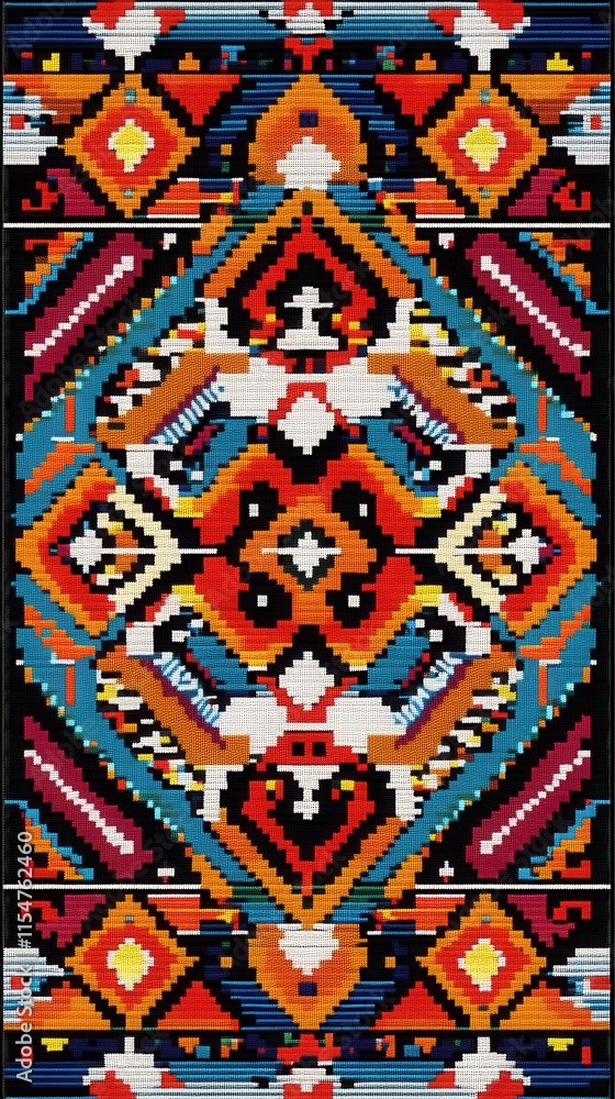 Kenyan Beadwork Inspiration, vibrant symmetrical patterns reflecting traditional craftsmanship and rich cultural heritage. Kenyan Beadwork Inspiration, vibrant symmetrical patterns reflecting traditional craftsmanship and rich cultural heritage.