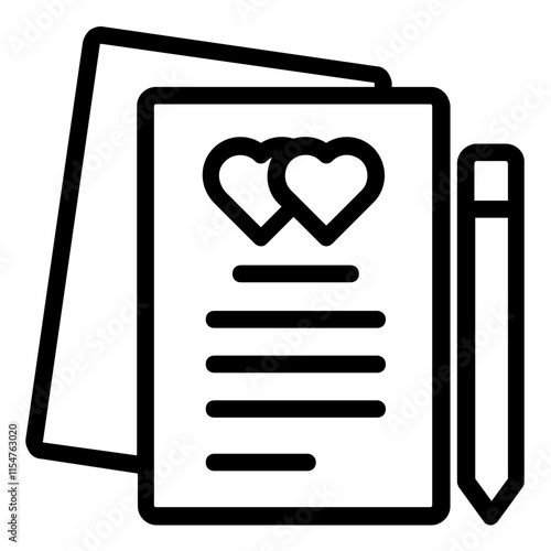 wedding contract icon