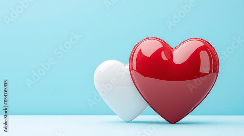 Red and White Hearts: A sym...