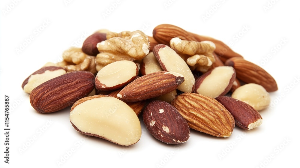 Rustic Wooden Background with a Single Nut Isolated Rustic Wooden Background with a Single Nut Isolated