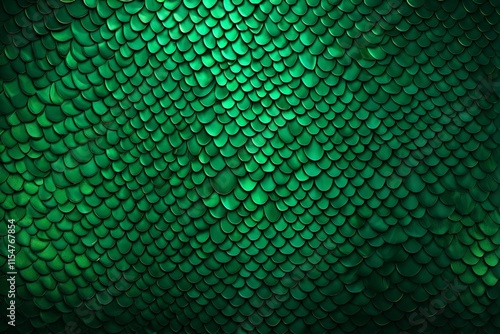 a close up of a green fish scale pattern on a wall photo