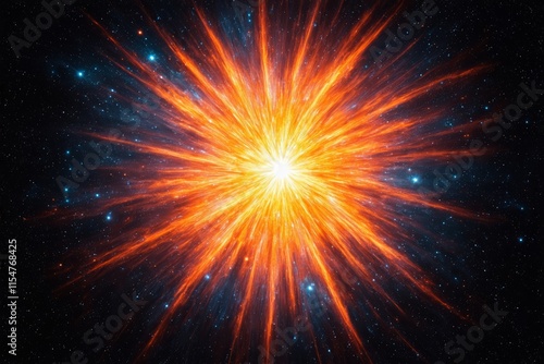 Wallpaper Mural arafed image of a bright star in the middle of a dark sky Torontodigital.ca