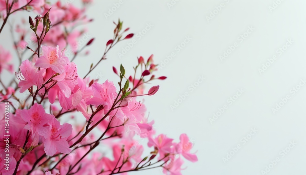 Elegant Pink Flowers Against Soft Background for Serene and Stylish Decor Elegant Pink Flowers Against Soft Background for Serene and Stylish Decor