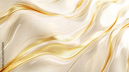 Elegant Flowing Golden Wave Abstract Background Design