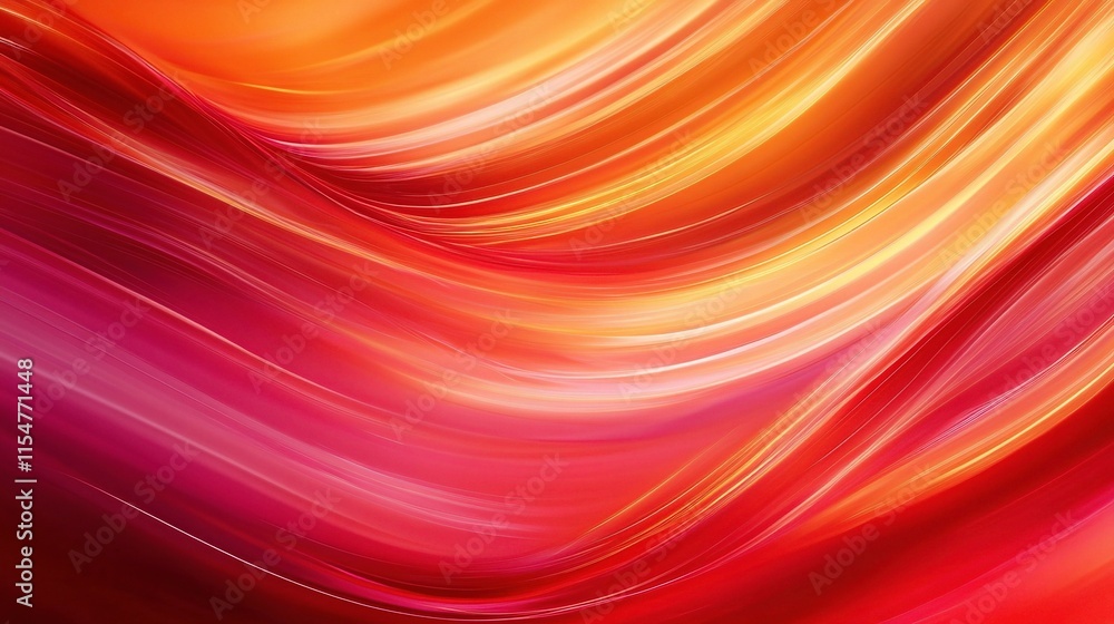 Dynamic Abstract Modern Wallpaper with Wavy Lines and Vibrant Colors