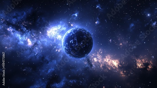 Stunning Milky Way Galaxy Starfield Night Sky Background Image