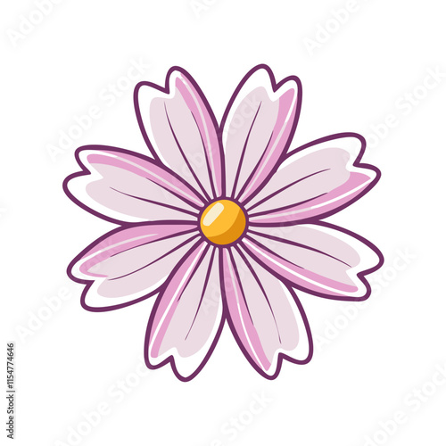 cosmos flower icon design