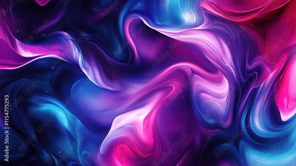 Obraz premium Colorful Abstract Ink Background with Vibrant Fluid Patterns