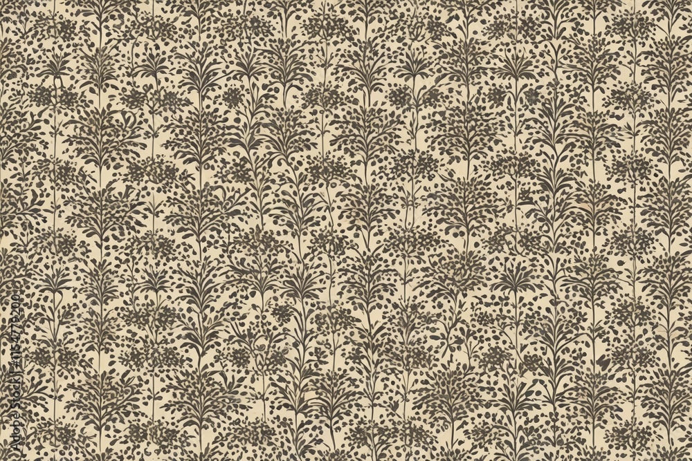 Fototapeta premium a close up of a wallpaper with a pattern of flowers