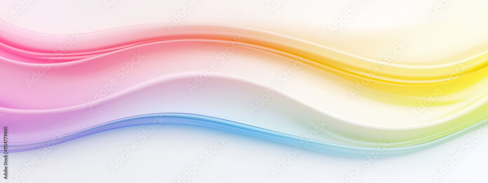 soft, flowing waves of pastel colors against a clean white background. soft, flowing waves of pastel colors against a clean white background.