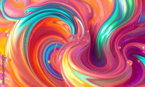 Colorful fluid background