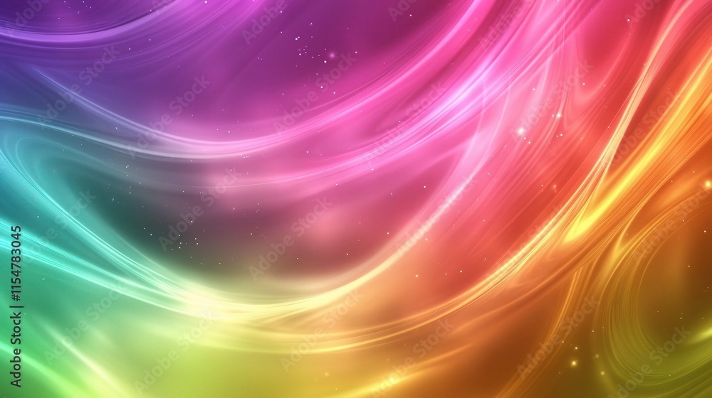 Multicolored Light Trails Creating Motion in Dynamic Hues Multicolored Light Trails Creating Motion in Dynamic Hues