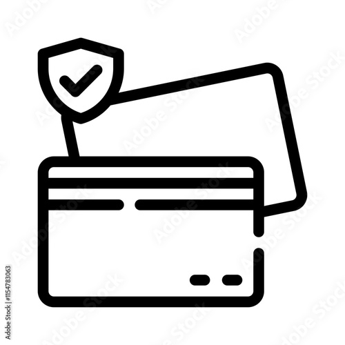 credit card fraud line icon