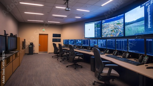 Command Room Command Center Monitoring Hall