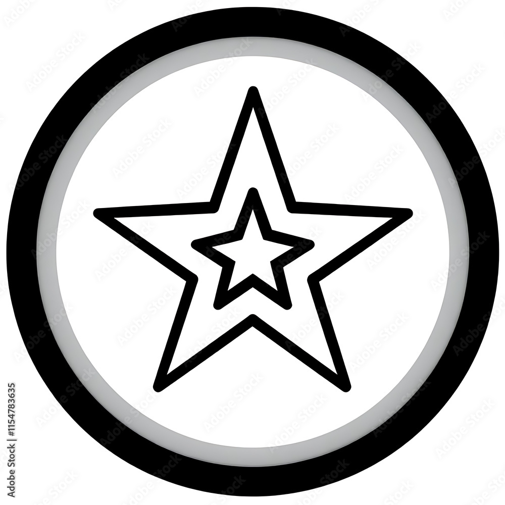 An abstract star icon in bold black lines, isolated on a plain white background.
