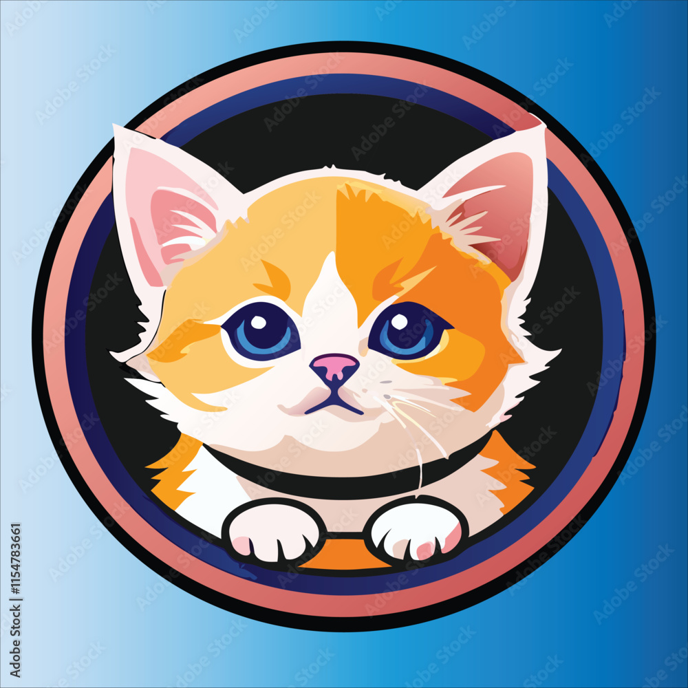 Fototapeta premium cute cat vector
