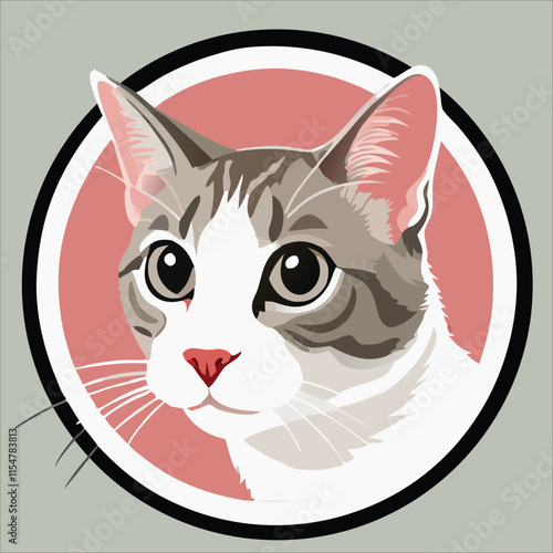 Foto cute cat vector