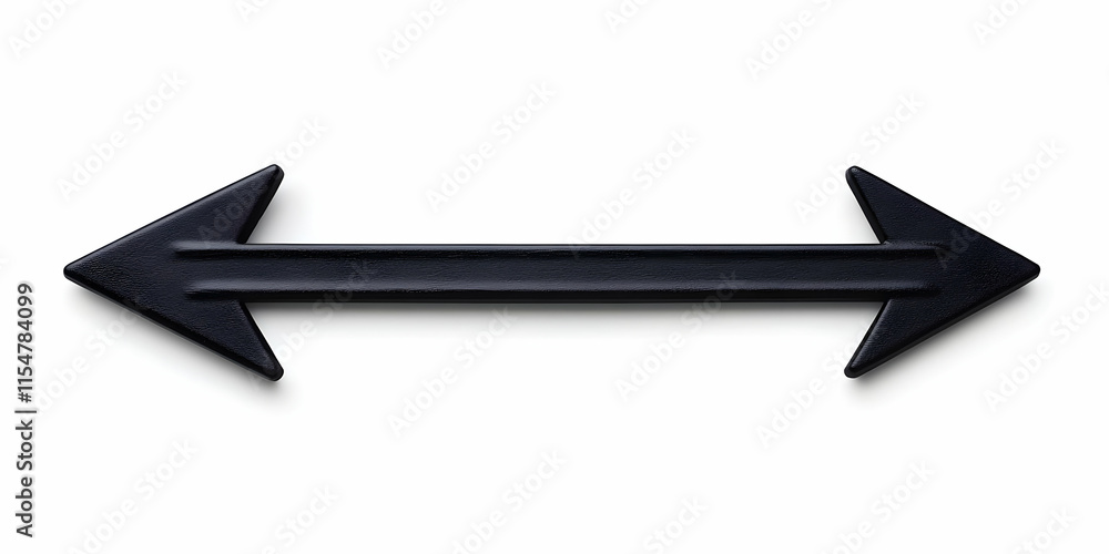 Double Arrowhead Design 3D Render: Black Directional Pointer Graphic Double Arrowhead Design 3D Render: Black Directional Pointer Graphic