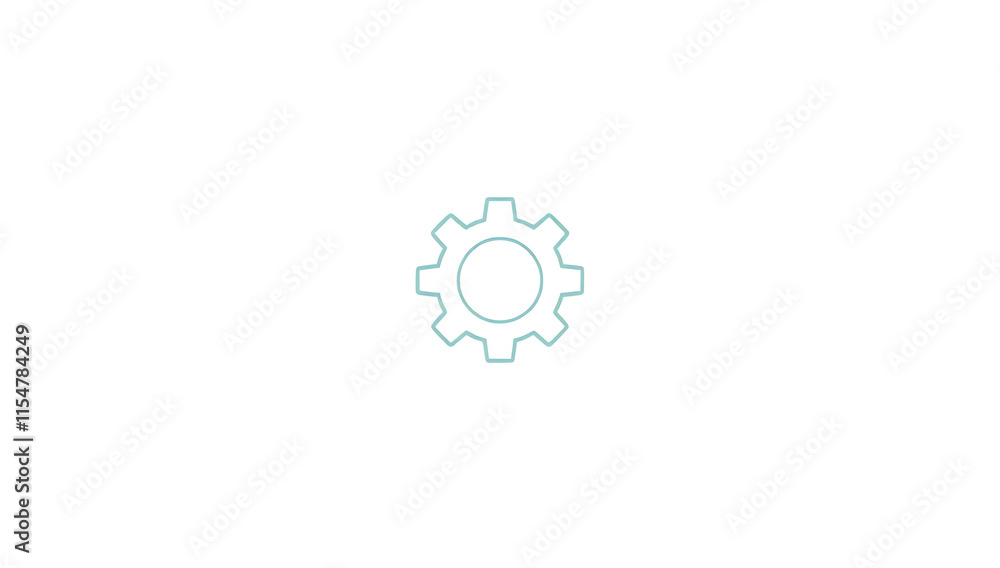 A clean, flat-style gear icon representing settings, perfectly centered on a white background.
A clean, flat-style gear icon representing settings, perfectly centered on a white background.