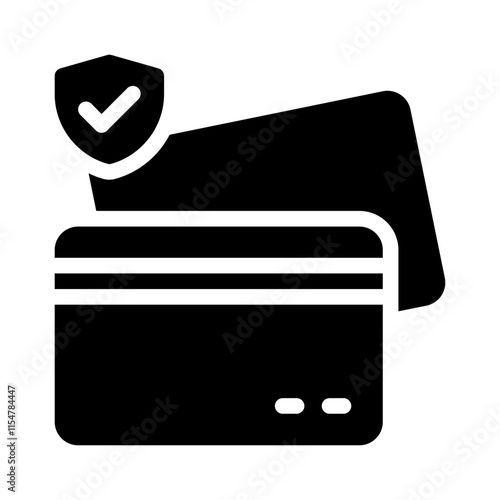 credit card fraud glyph icon