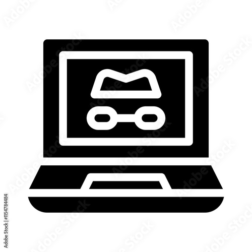 hacker glyph icon