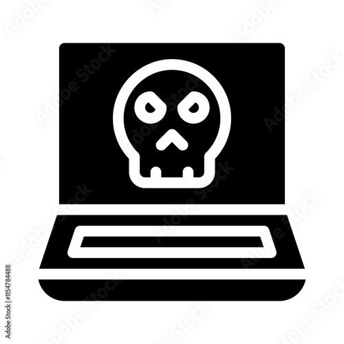 malware glyph icon