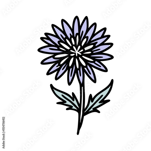 Wallpaper Mural aster flower icon design Torontodigital.ca