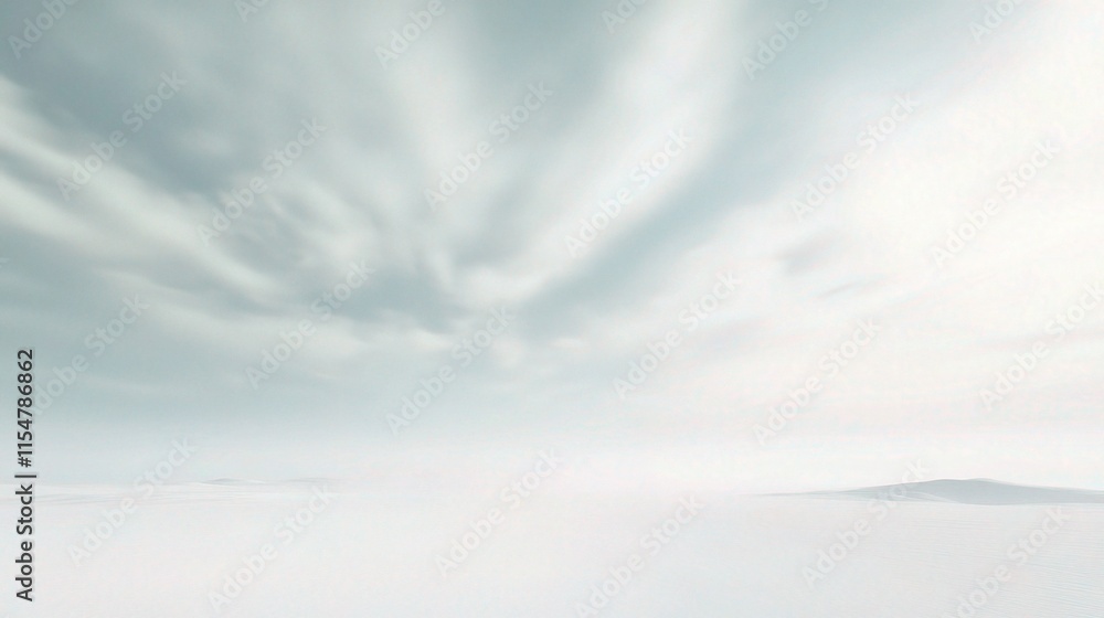 Soft Gray Clouds Over a Dynamic Landscape in a Cloudy Sky Soft Gray Clouds Over a Dynamic Landscape in a Cloudy Sky