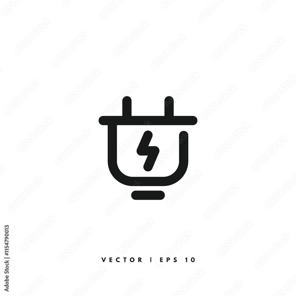 Plug Icon. Editable Stroke Plug Icon. Editable Stroke