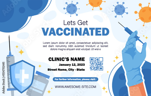 Public Vaccinated Poster Template