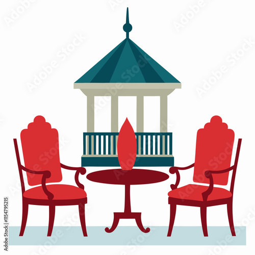 chairs and tables set