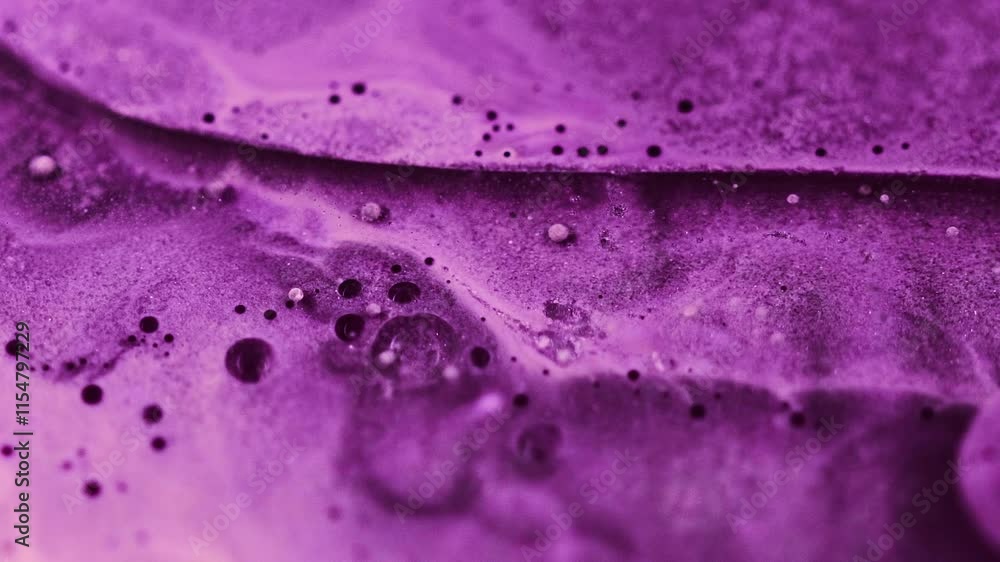Glitter oil splash. Bubble paint wave. Blur neon purple black color wet shimmering texture gel emulsion ink flow motion abstract art background. Glitter oil splash. Bubble paint wave. Blur neon purple black color wet shimmering texture gel emulsion ink flow motion abstract art background.