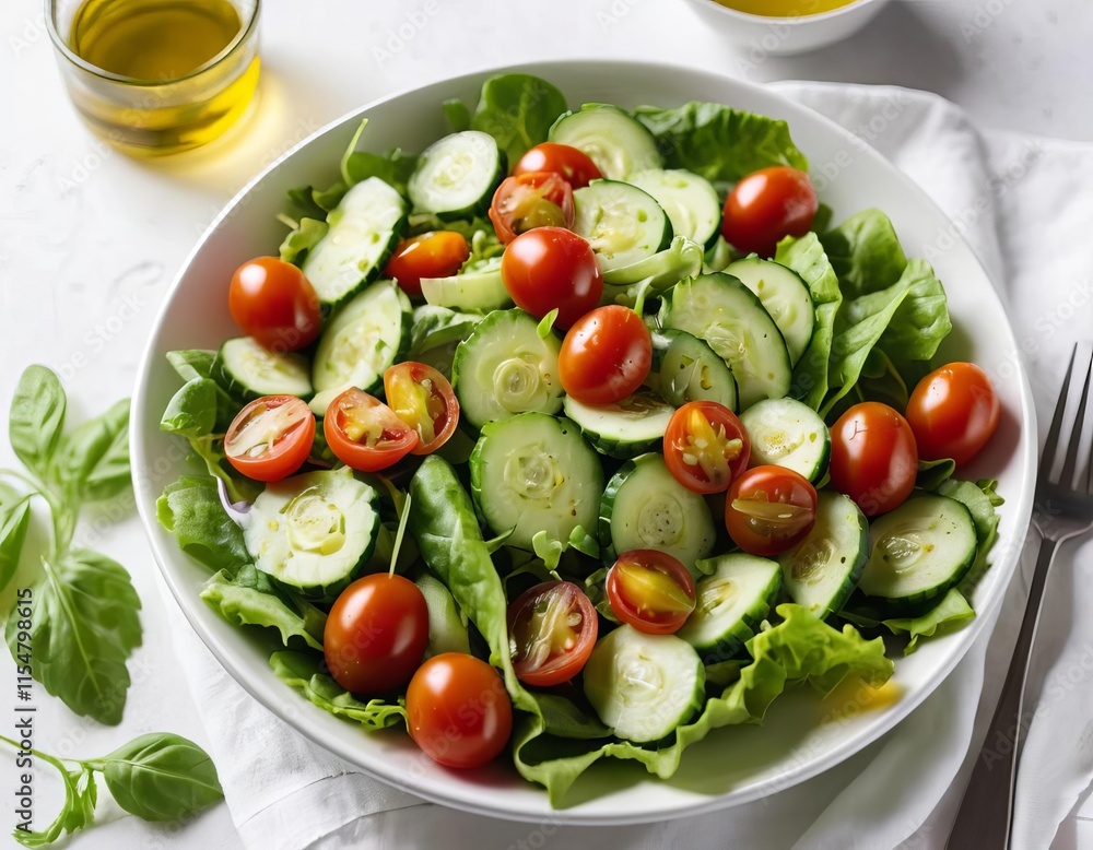 salad with cheese and tomatoes salad with cheese and tomatoes