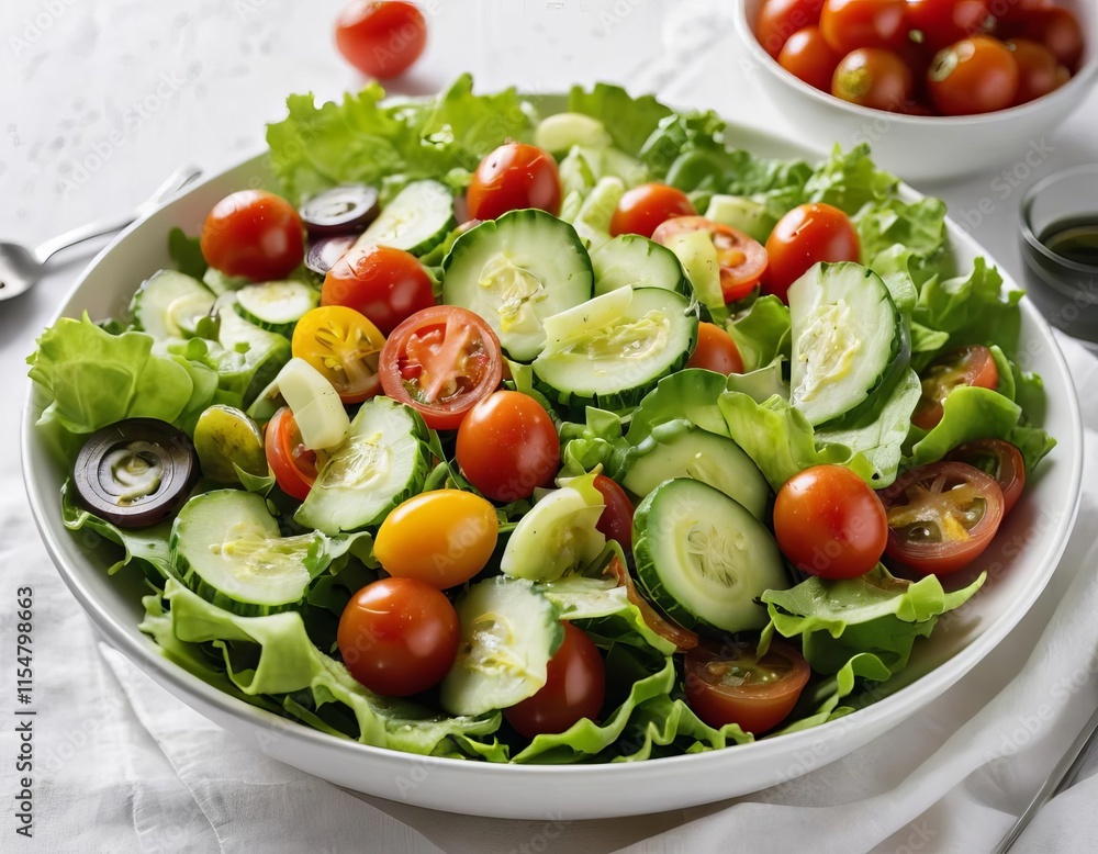 salad with cheese and tomatoes salad with cheese and tomatoes