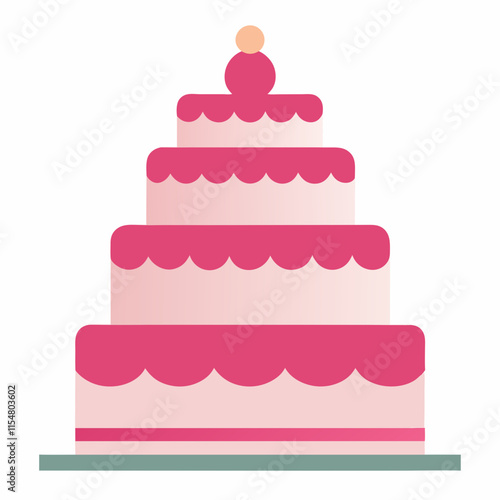pink wedding cake beautiful pink two tiered weedy