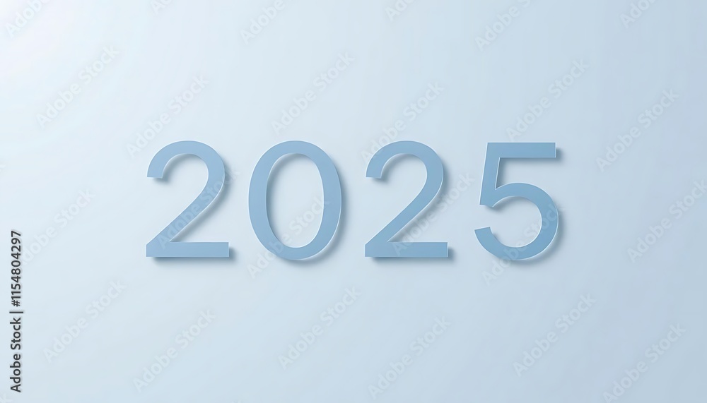 Celebrating 2025. Glittering 2025 sign Celebrating 2025. Glittering 2025 sign