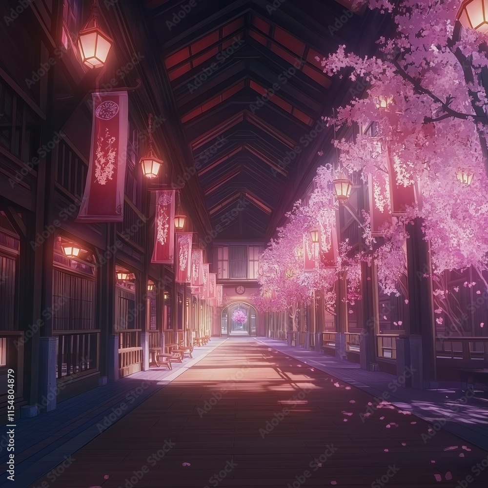 Fototapeta premium colorful background anime indoor for party